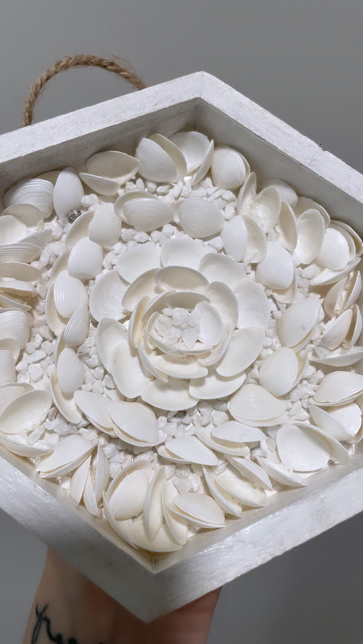 Seaside Serenity – Handmade Shell Floral Art