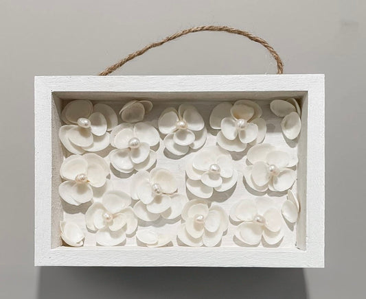 Pearl Petals – Coastal Floral Wall Art